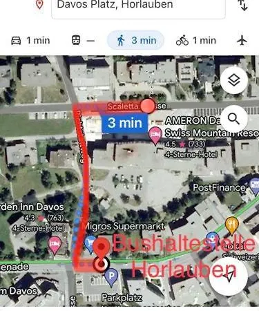 Apartamento WEF 2026 Ferienwohnung, 1min von Kongresshaus, geeignet für 2 Personen Davos