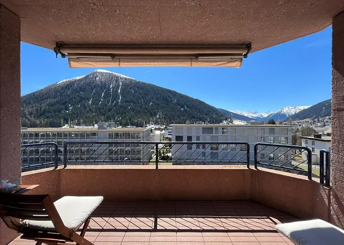 Wef 2027 Ferienwohnung, 3 Minuten Fussweg Zum Kongresshaus, Geeignet Fuer 2 Personen * Давос