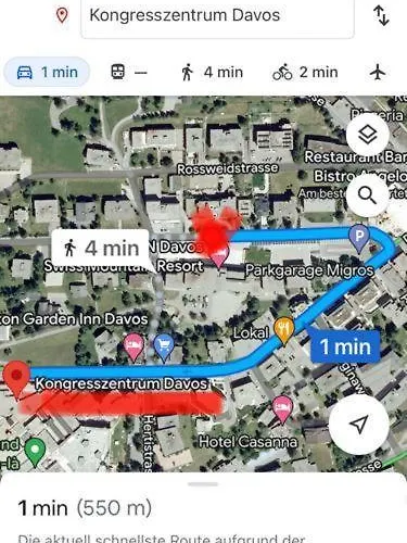 Apartment Wef 2026 Ferienwohnung, 1min Von Kongresshaus, Geeignet Für 2 Personen *